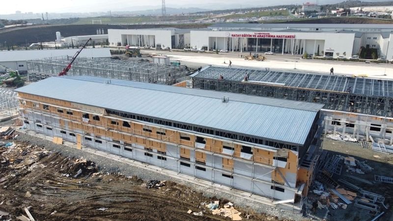 Hatay Devlet Hastanesi Personel Lojmanları — hafif çelik yapı, depreme dayanıklı